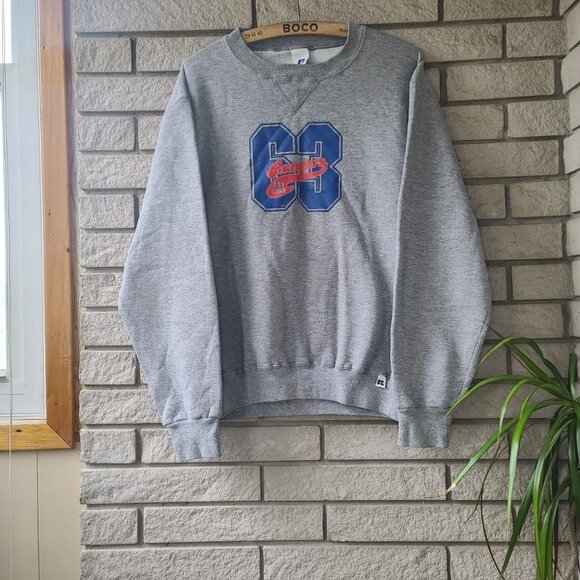 Vintage 'Russell Athletic' Rangers grey crew-neck sweatshirt men's S - Picture 1 of 3